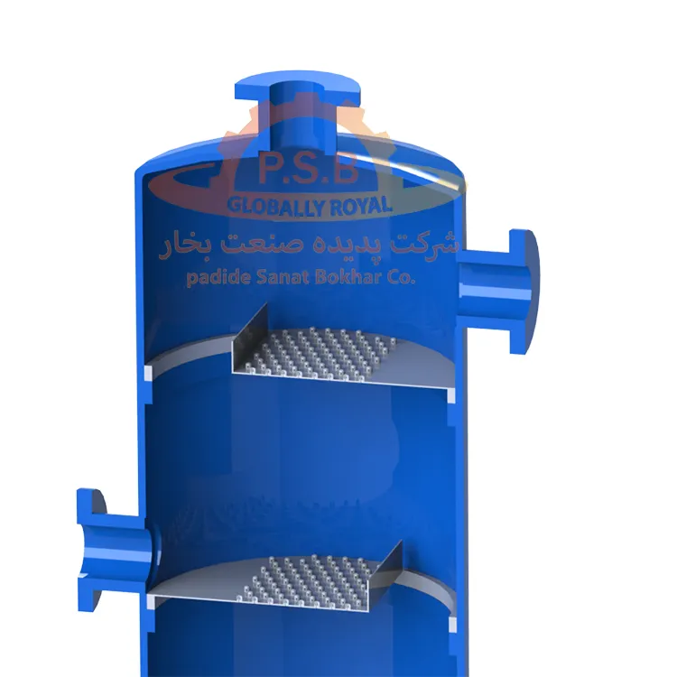 دریچه های برج تقطیر سینی دار کاور