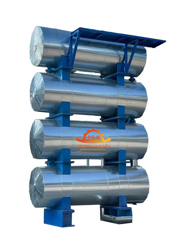 مبدل حرارتی ساخته شده توسط شرکت پدیده صنعت بخار