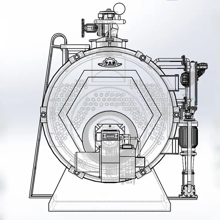 دیگ بخار طراحی شده توسط شرکت پدیده صنعت بخار