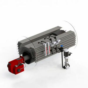 کاور نمایی از دیگ بخار دارای لوله آتشخوار شرکت پدیده صنعت بخار